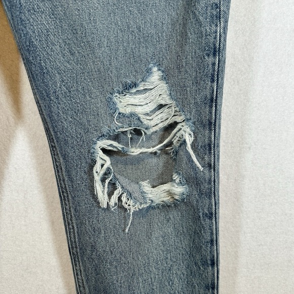 AGOLDE‎ Fen High Rise Relaxed Taper Button Fly Blue Jeans in Wander Size 26 NWT - Picture 2 of 16